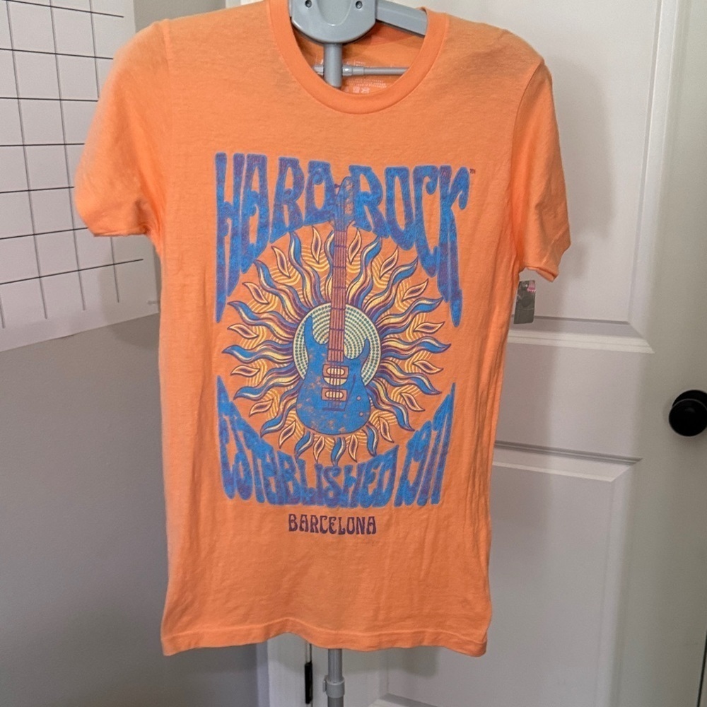 Hard Rock Cafe Barcelona Orange Cotton Tee